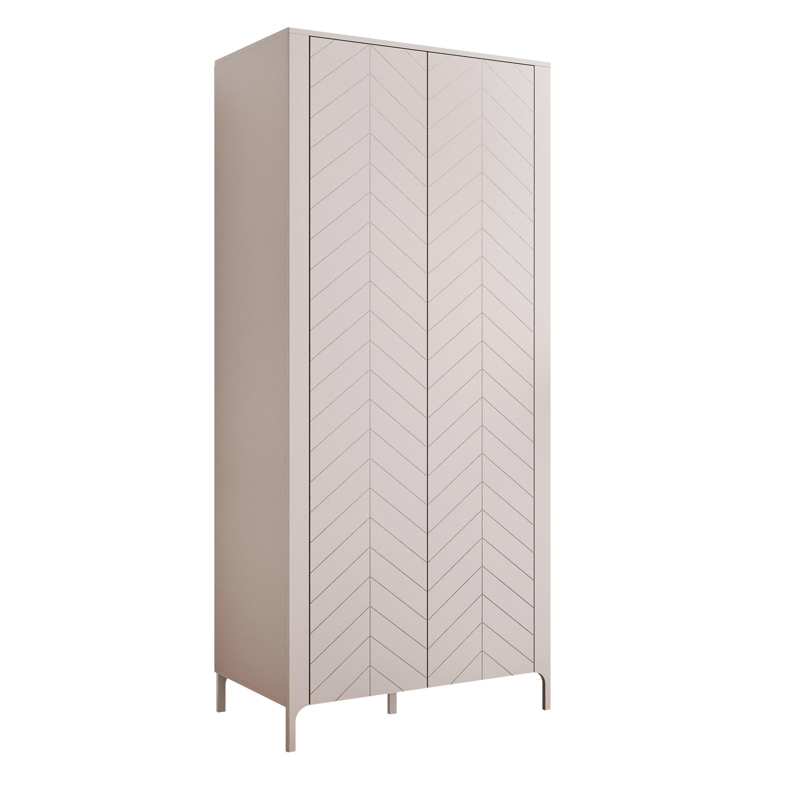 Idohome Drehtürenschrank Kaschmir 90x197x40.6 cm