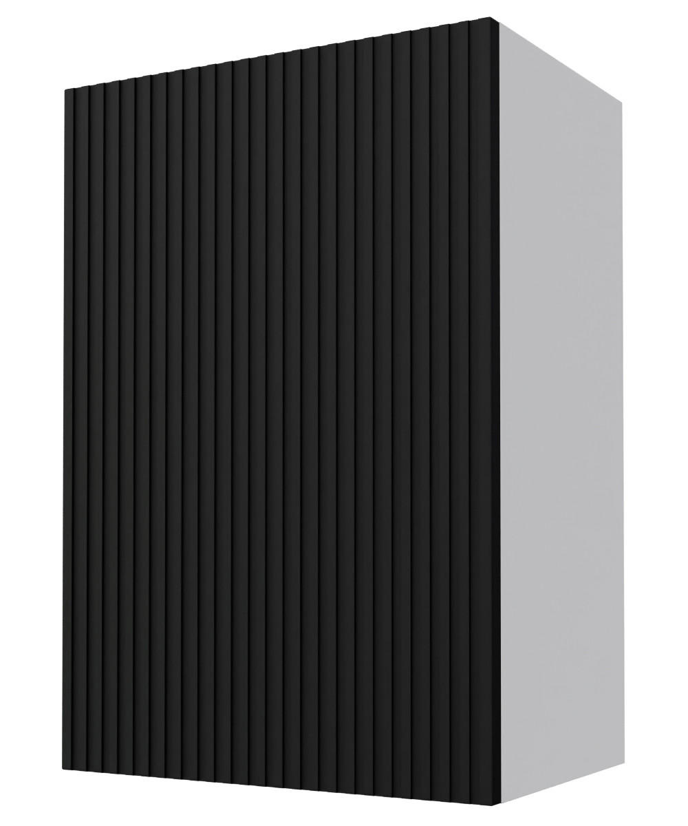 Feldmann-Wohnen Küchenhängeschrank Schwarz, Grau 50x72x32.5 cm