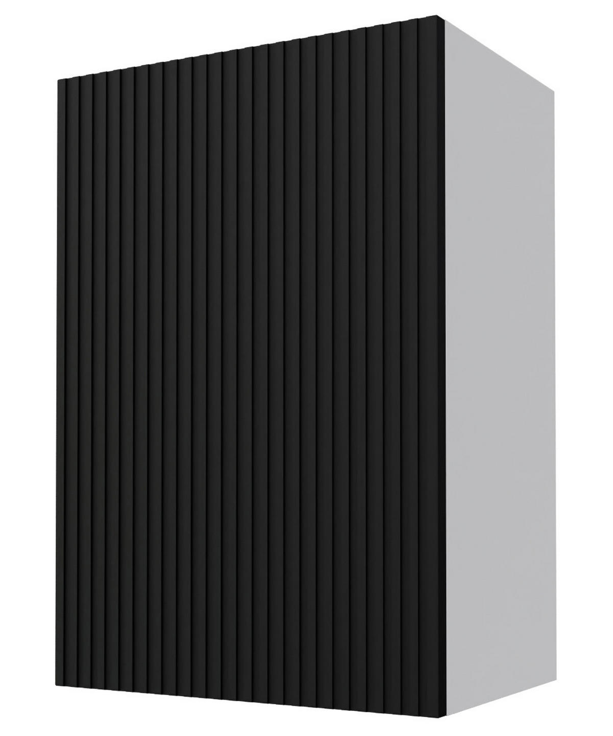 KÜCHENHÄNGESCHRANK Lamello W2/50 Schwarz Matt / Grau 50 / 32,5 / 72cm - Schwarz/Grau, Holz/Holzwerkstoff (50/72/32.5cm) - Feldmann-Wohnen