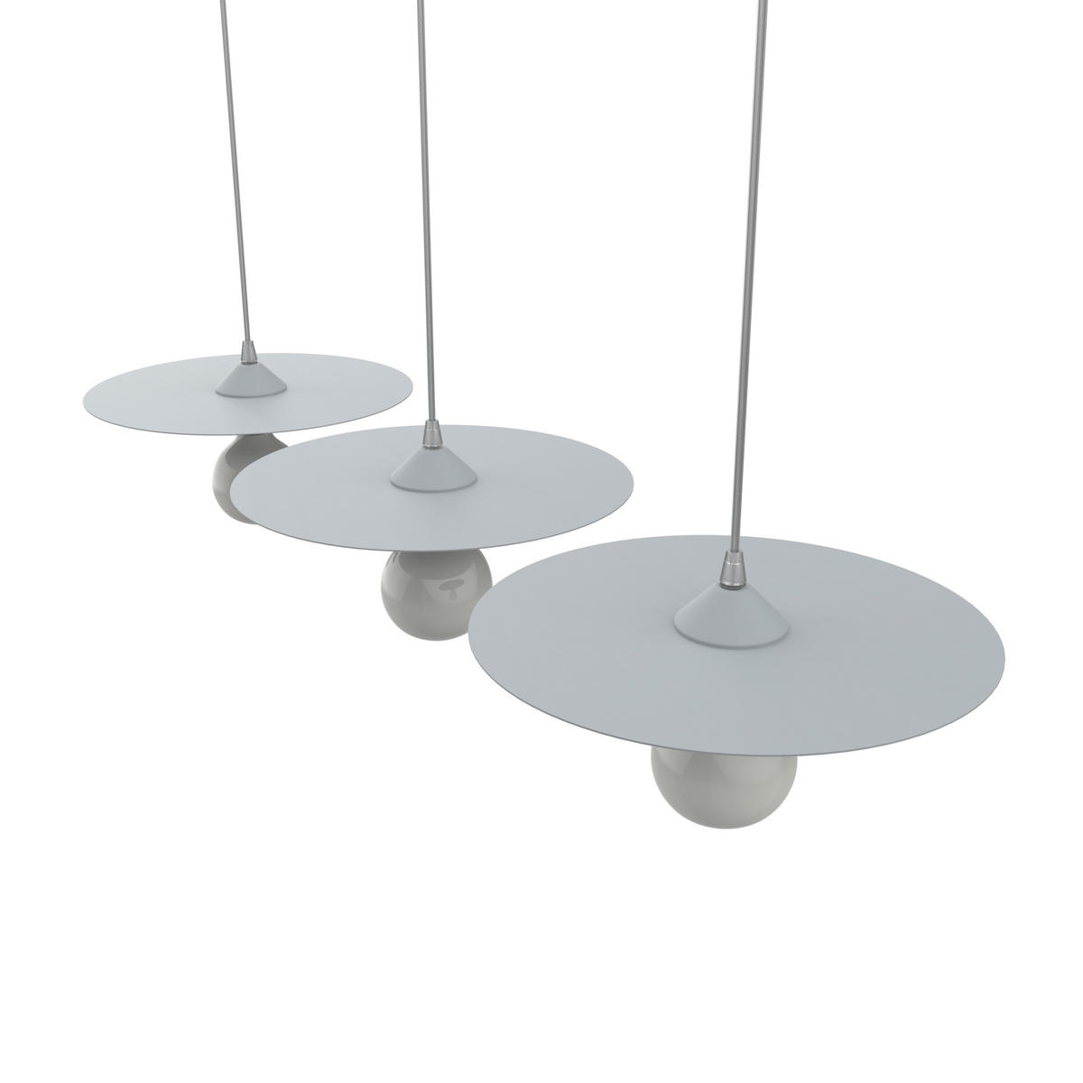 HÄNGELEUCHTE - Grau, Metall (30/30/7cm) - Lumicom