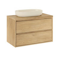 WASCHTISCH 80cm Edmé Holz - Braun, Holzwerkstoff (80/52.2/46cm) - Petits-meubles