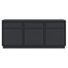 SIDEBOARD Evo Schwarz 154 cm - Schwarz/Graphitfarben, Holzwerkstoff (154/68.6/39cm) - Selsey