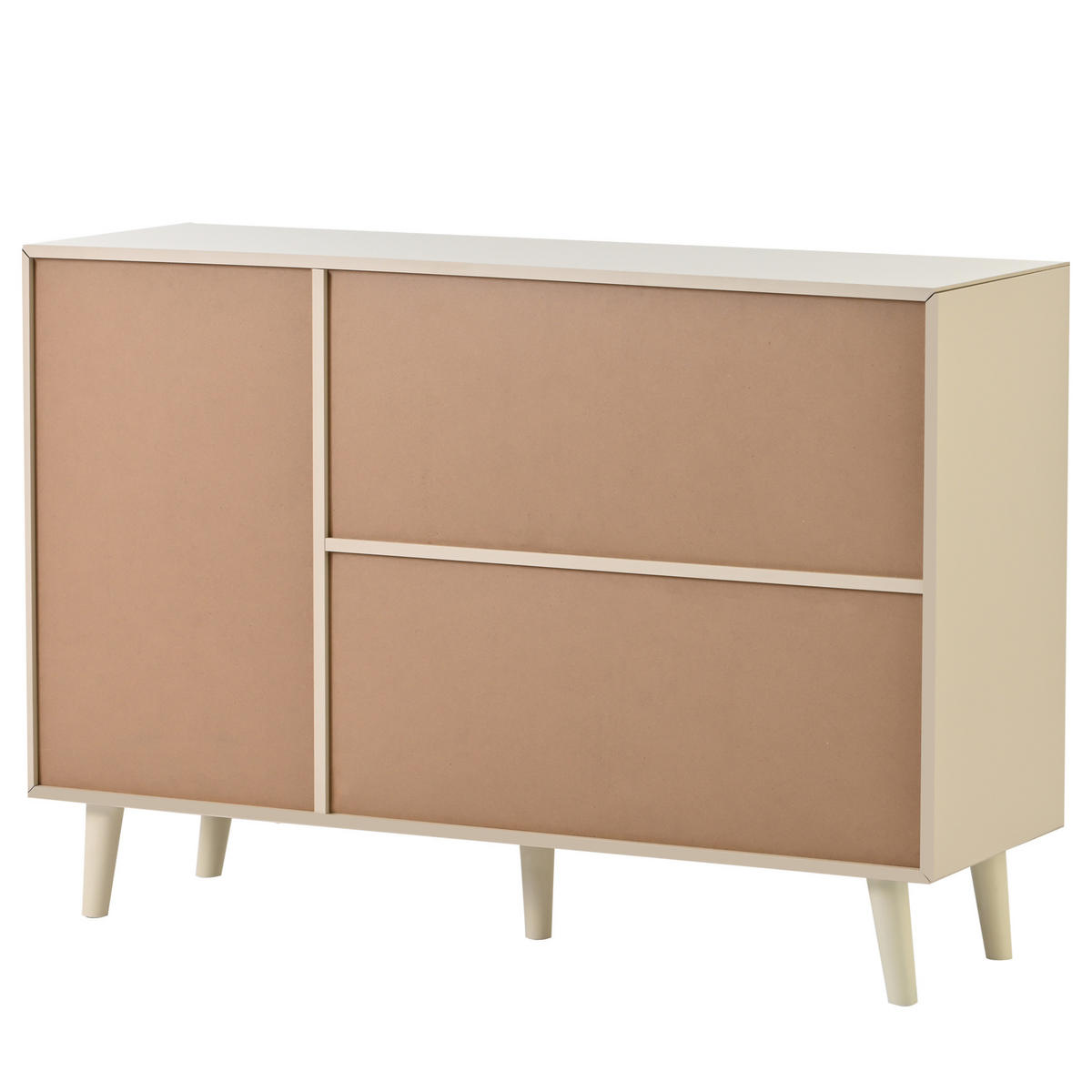 SIDEBOARD 120/40/82,5 cm mit 2 Türen & 3 Schubladen in Offwhite - Weiß, Holzwerkstoff (120/82.5/40cm) - BEAOK