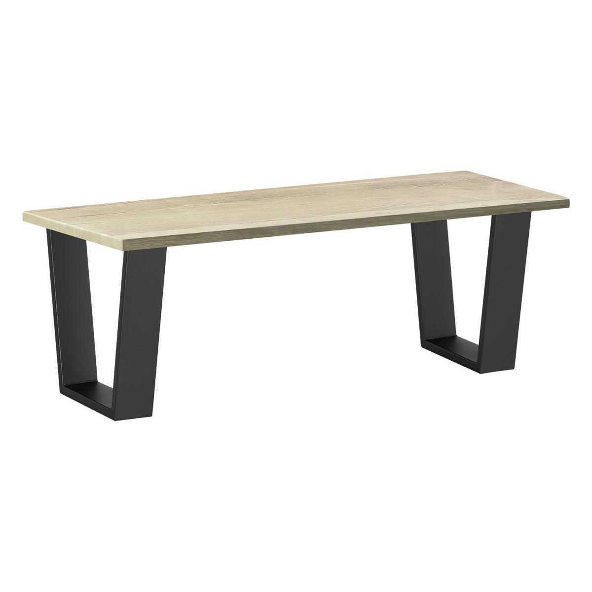 TISCHGESTELL-SET 2 TLG. Lalling - Schwarz, Metall (40/43/8cm) - [en.casa]
