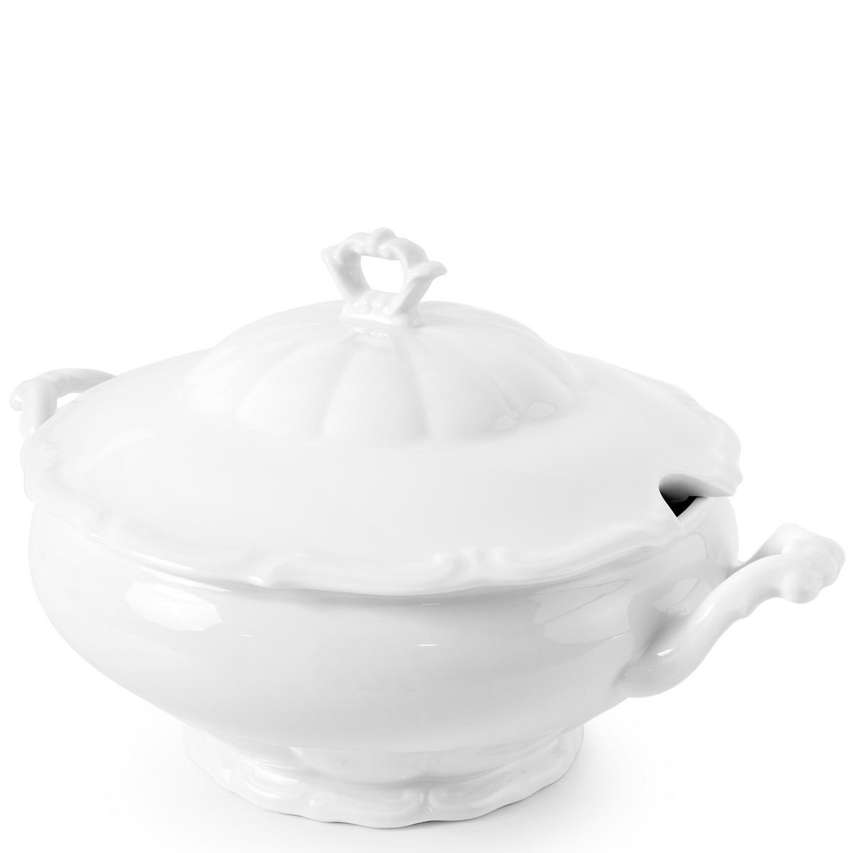 SUPPENSCHÜSSEL Chodziez MARIA TERESA - Weiß, Keramik (23cm) - KONSIMO®