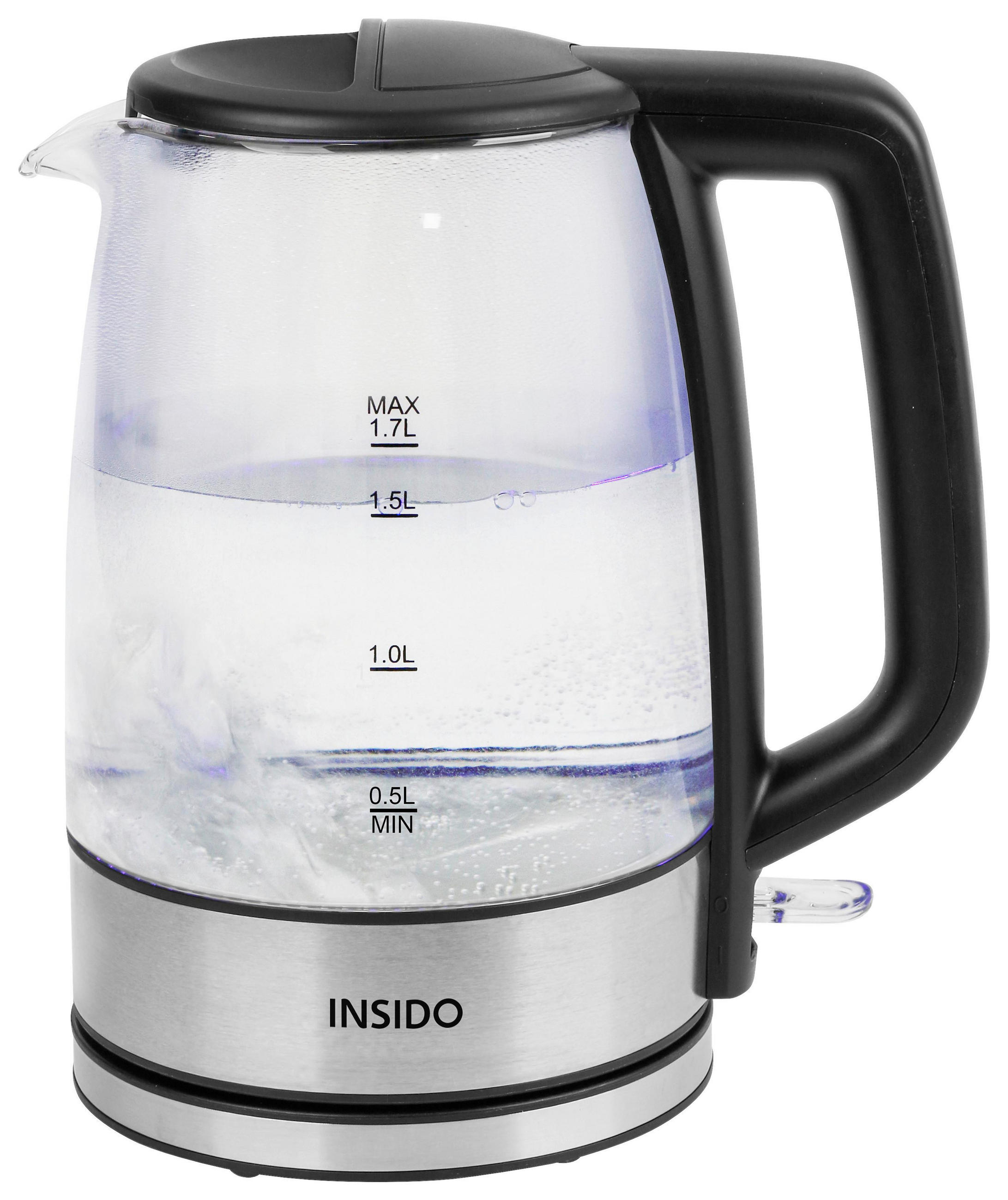 WASSERKOCHER Carolin in Schwarz ca. 1,7 l - Schwarz, Kunststoff (15/24/21.5cm)