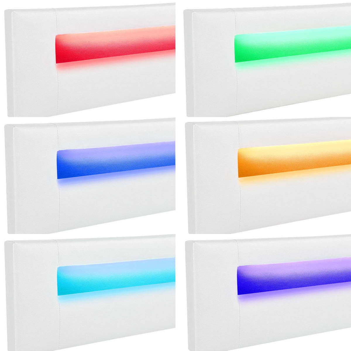 POLSTERBETT Sevilla weiß 180x200 cm - Weiß, Holz (180/200cm) - Juskys