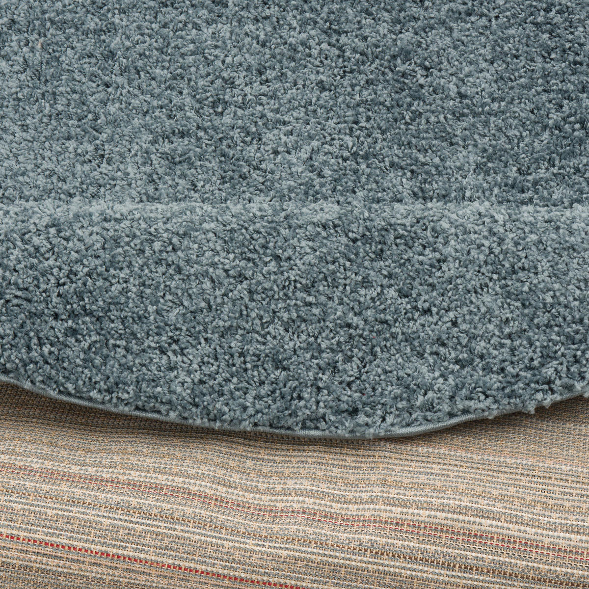HOCHFLOR LANGFLOR SHAGGY TEPPICH FLUFFY RUND - Blau, Textil (200/200cm) - Pergamon