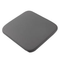 SITZKISSEN aus Memory-Schaum – 40 x 40 x 4 cm-Grau - Grau, Textil (40/40cm)