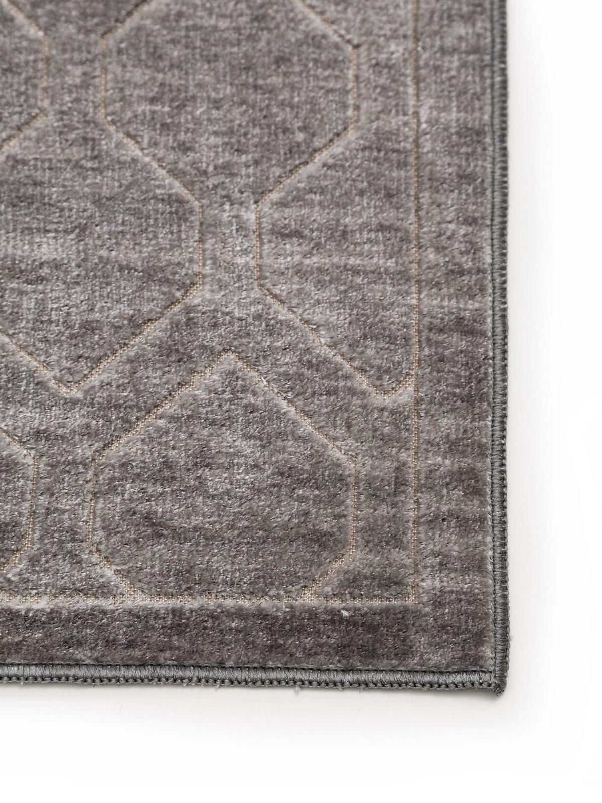 TEPPICH Daisy Grau 100x150 cm - Grau, Textil (100/1cm) - KUNSTLOFT