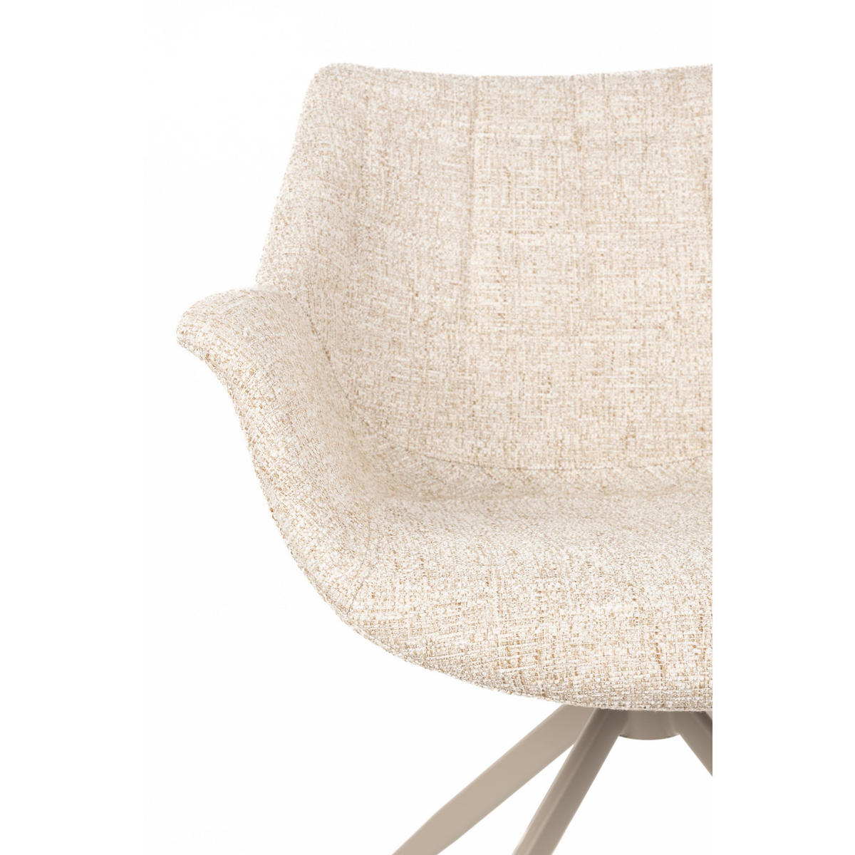ESSZIMMERSTUHL Doulton Beige - 2 er Set - Beige, Textil (67/80/61cm) - Zuiver