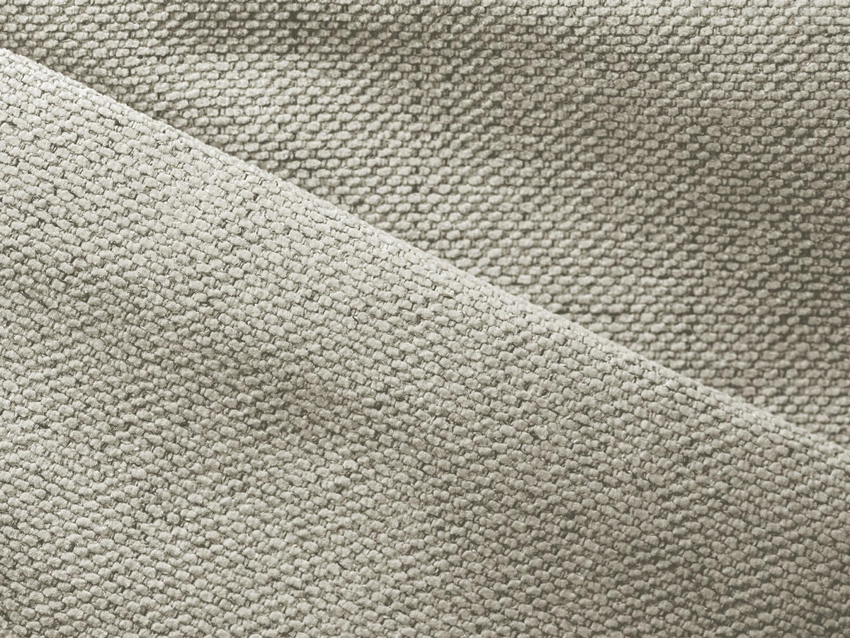 ECKSOFA mit Schlaffunktion Strukturstoff Stoff Beige - Beige/Creme, Kunststoff/Textil (257/148cm) - Makamii