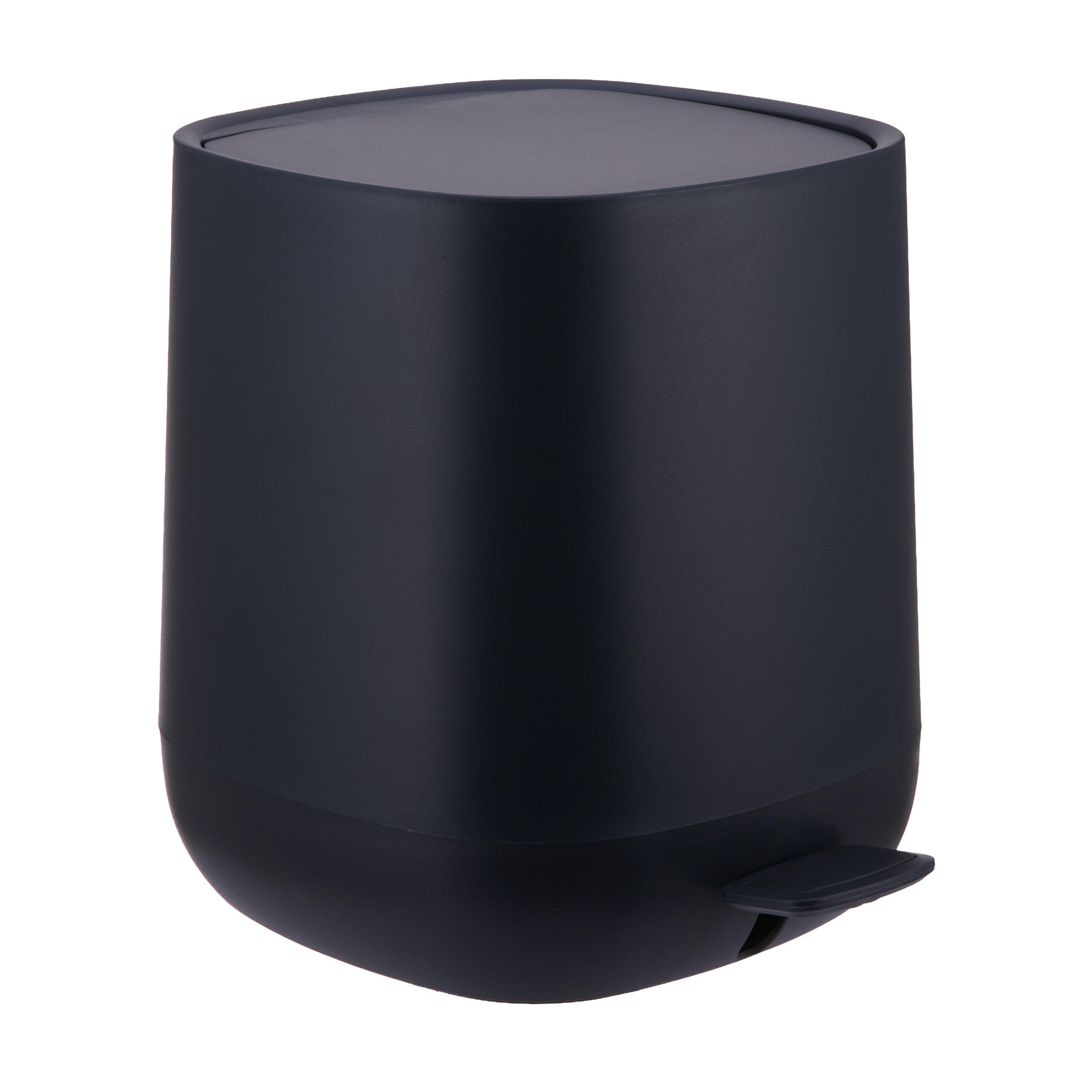 BAD-MÜLLEIMER - Schwarz, Kunststoff/Metall (21.5/25/21.5cm) - Relaxdays