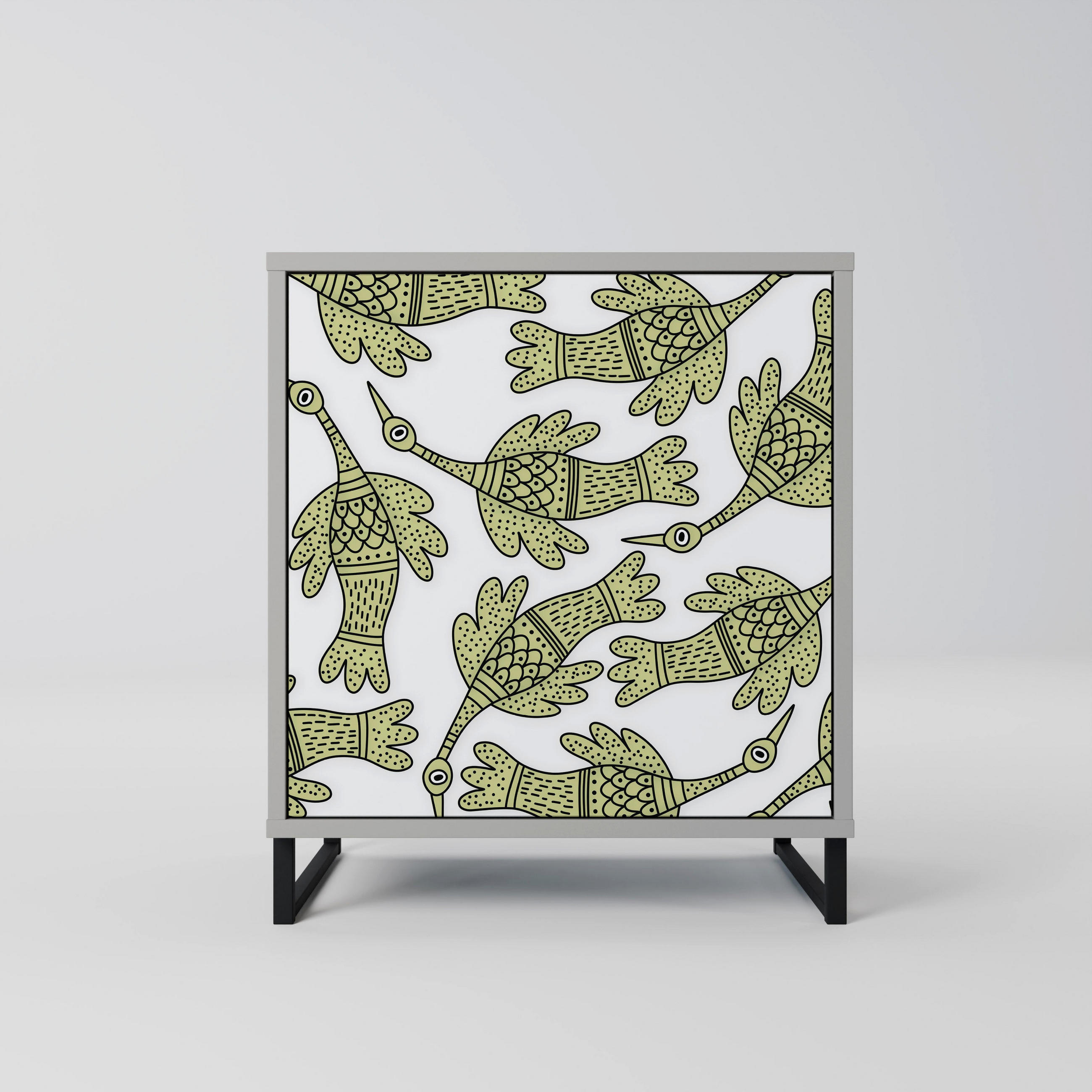 SpaceRebels Sideboard Grau 57.5x67.5x42 cm