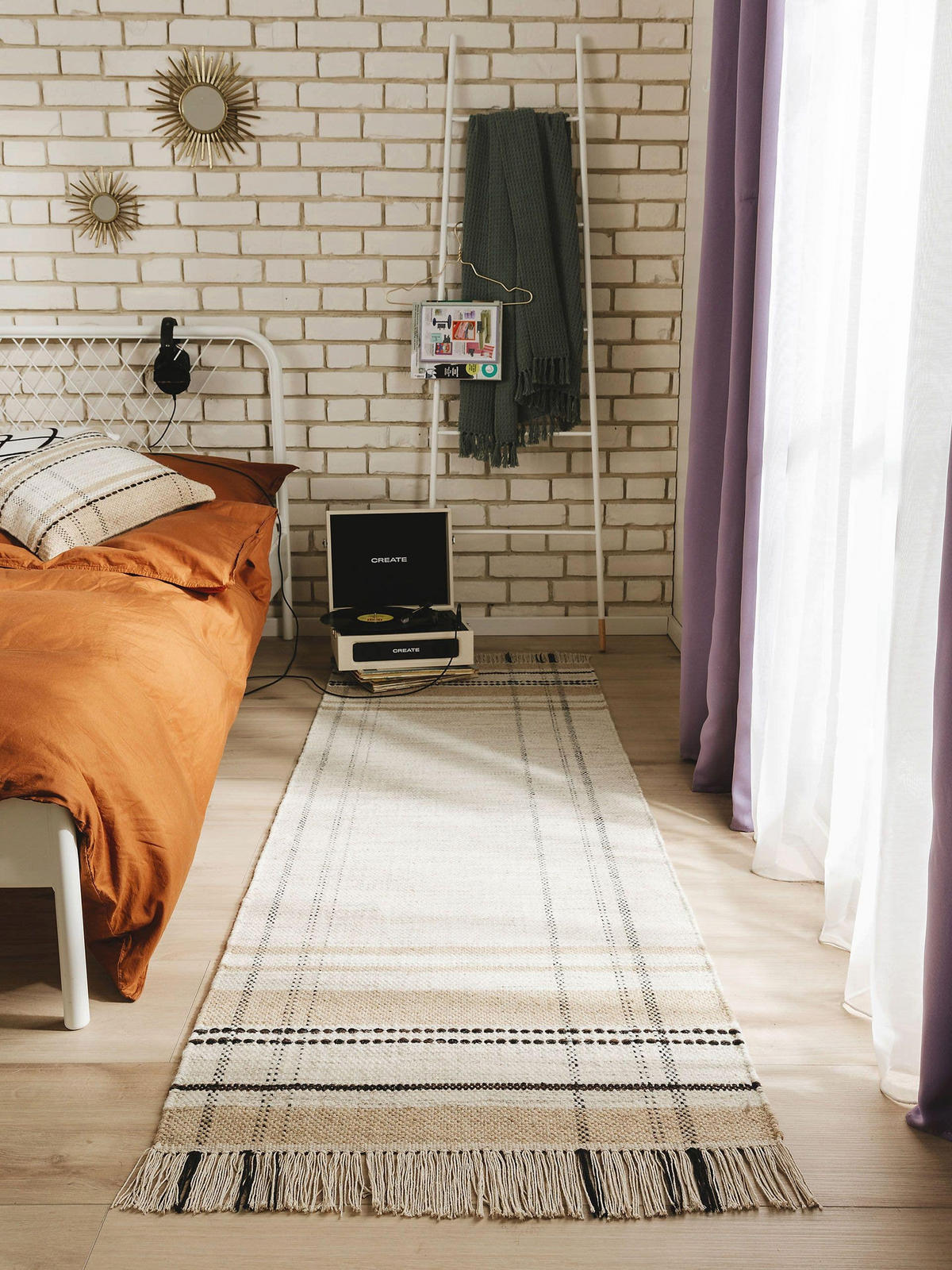 WOLLTEPPICH-LÄUFER Bahati Beige 70x200 cm - Beige, Textil (70/200cm) - benuta Pop