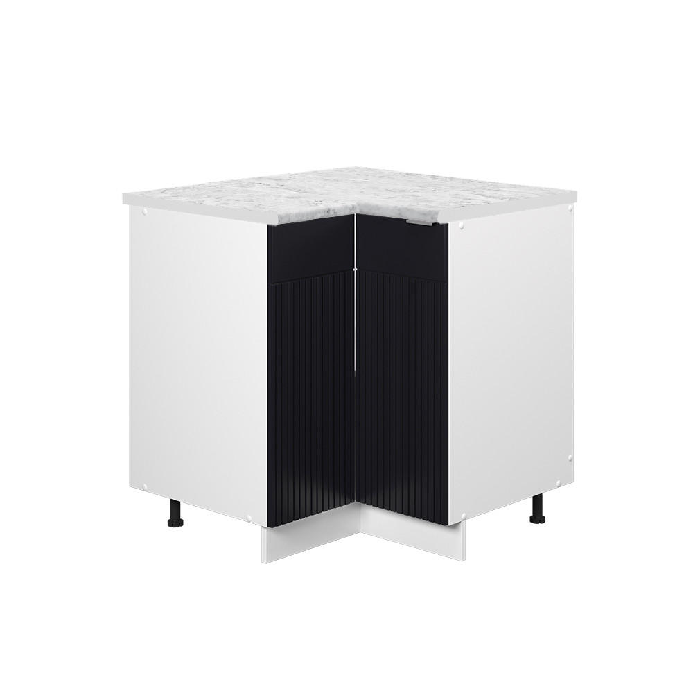 Vicco ROHOVÁ SKŘÍŇKA Fame-Line Černý pruhovaný 80.5 cm , PD Mramor