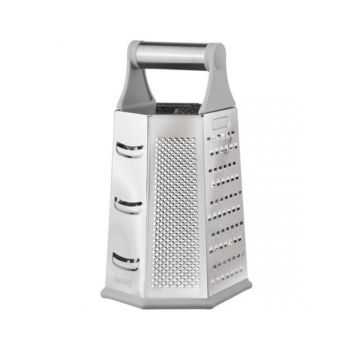 KÜCHENREIBE Silber 11,5/14,5/23,5 cm 62932 - Silberfarben, Metall (14.5/23.5/11.5cm) - Kinghoff 