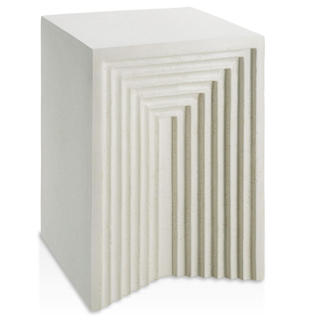 BEISTELLTISCH Aline, 38 x 38 x 51 cm, creme - Creme, Keramik (38/38/51cm) - tectake