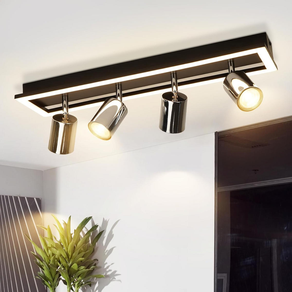 STRAHLER Syxthork 16/13/68 cm - Schwarz, Metall (68/16/13cm) - ZMH