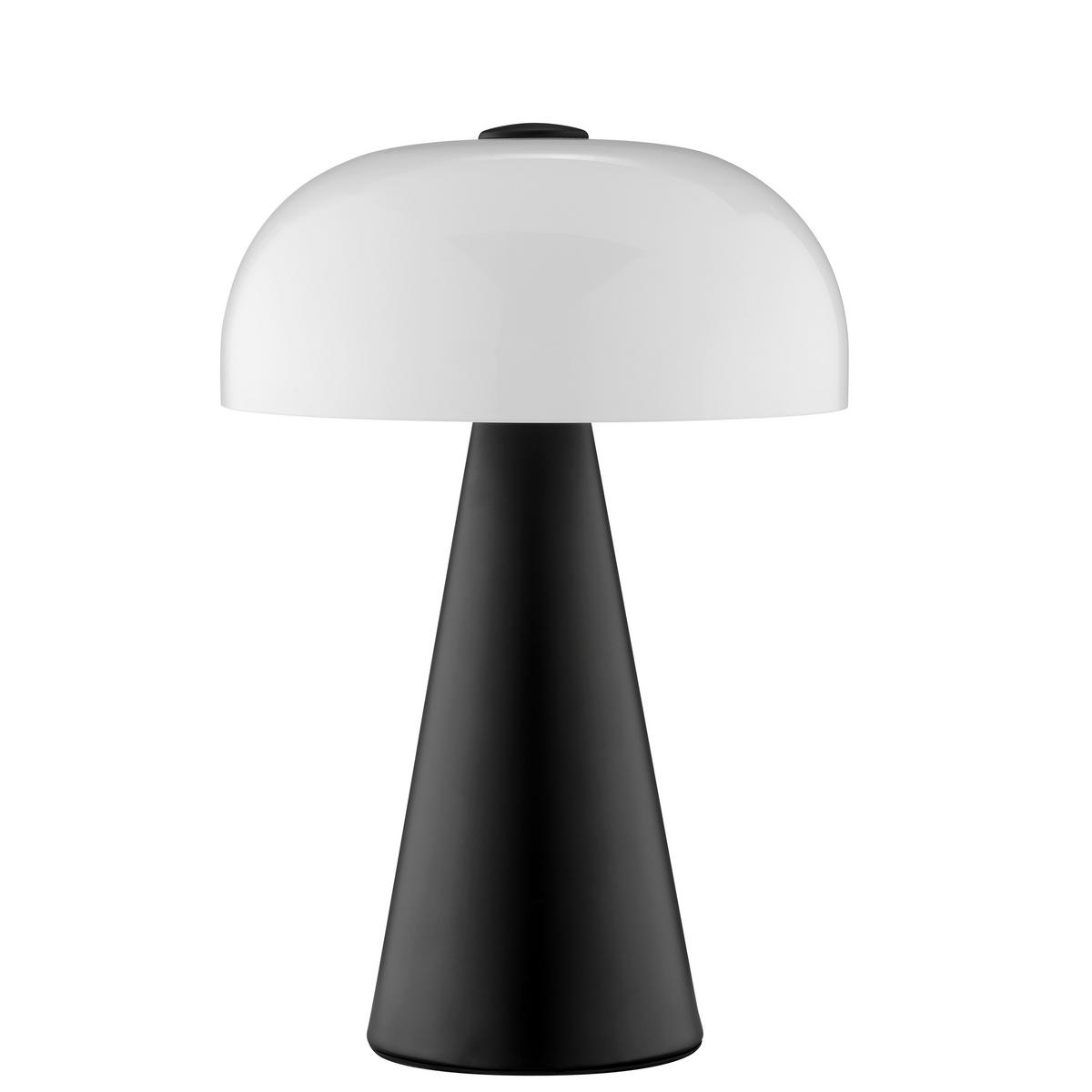 TISCHLEUCHTE Crescent Schwarz 24/24/35,3 cm - Schwarz, Metall (24/24/35.3cm) - Brilliant