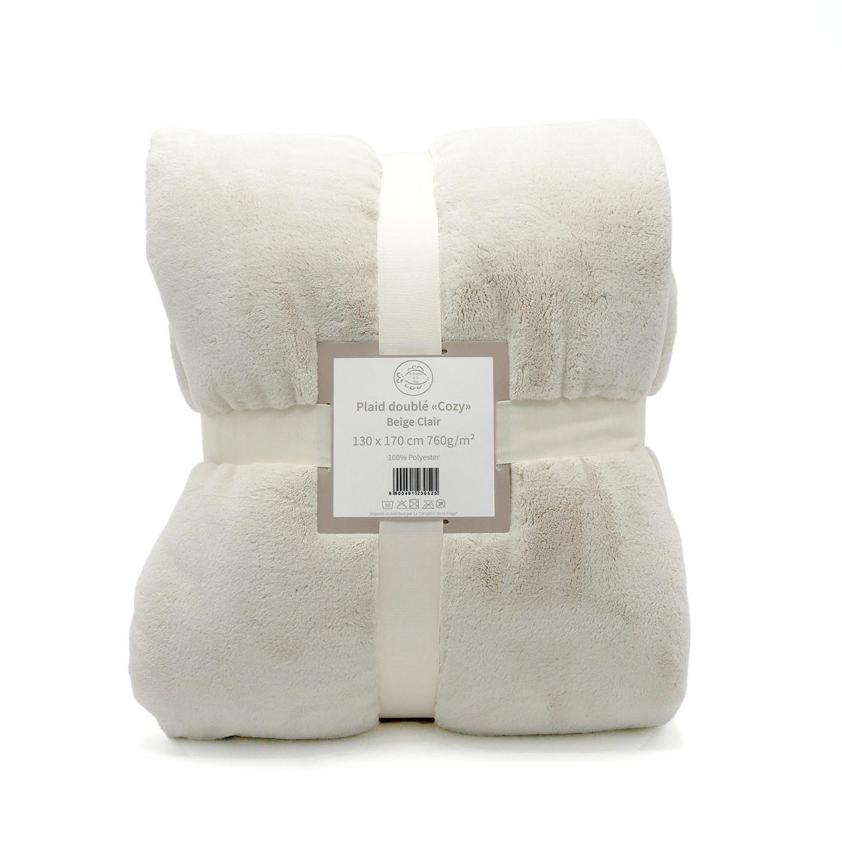 FLEECE Decke Cozy 130x170 Hellbeige - Beige, Textil (130/170cm) - LE COMPTOIR DE LA PLAGE