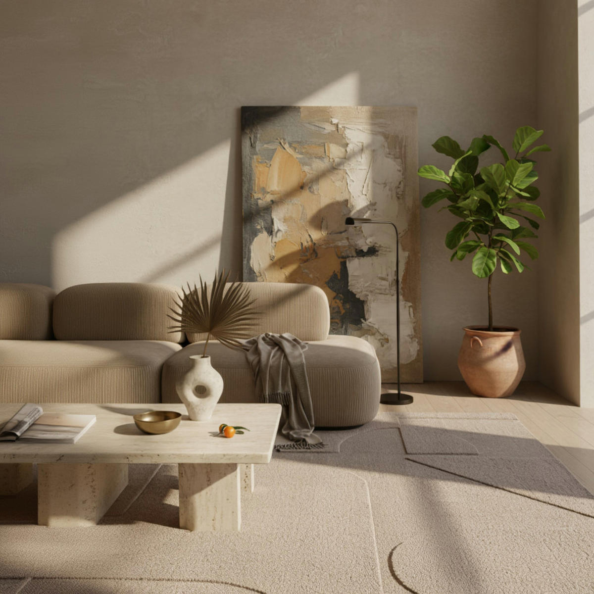 TEPPICH Wohnzimmer Skandinavisch Pflegeleicht Waschbar OEKO-TEX Beige 160x230 cm Flur – LAVAREDO - Beige, Textil (160/230cm) - KADIMA DESIGN