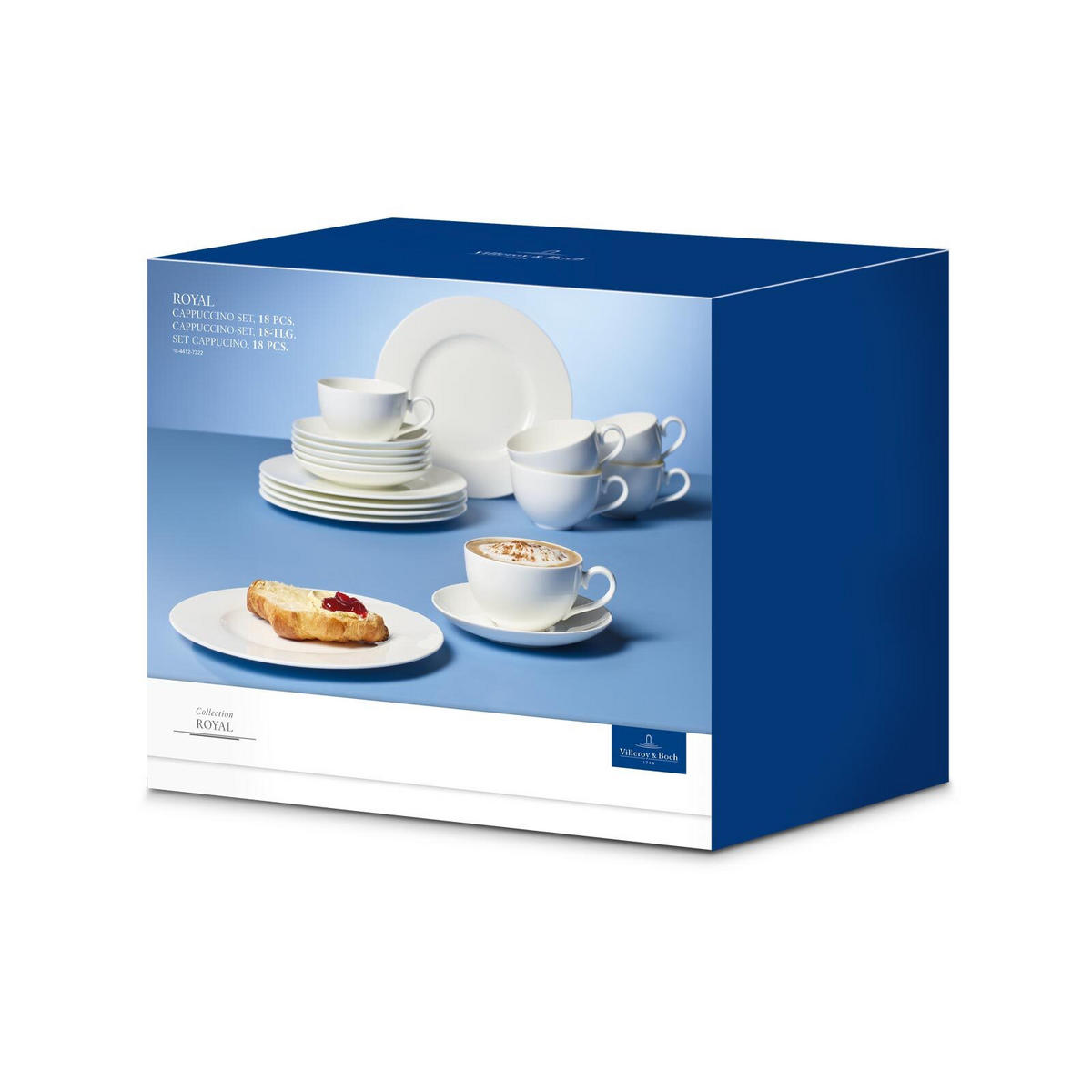 CAPPUCCHINO-SET Royal weiß 18er Set - Weiß, Keramik (1/1/1cm) - Villeroy & Boch