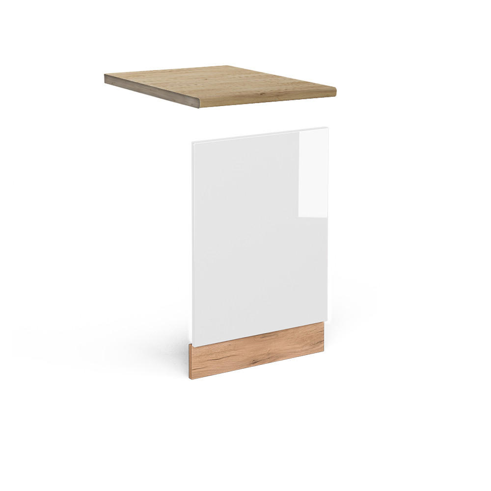 FRONTPANEL R-Line Vit högblank 45 cm , AP Oak Vit högglans, Honungsek 67.4/45/60 cm