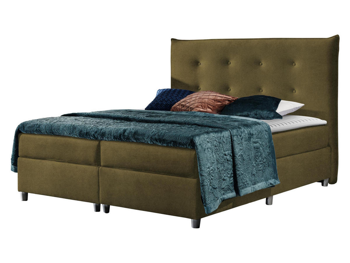 BOXBETT Prato - Grün, Holz (160/200cm) - MIRJAN24