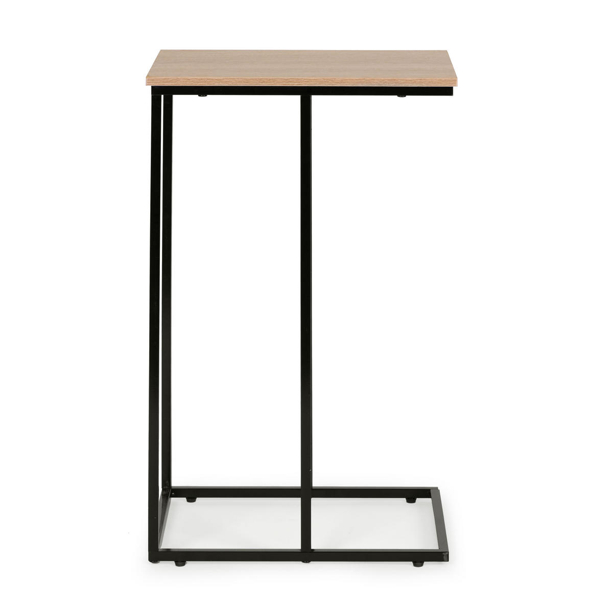 BEISTELLTISCH C Form TIVO Eiche - Eichefarben, Metall (40/30/66cm) - Mat-Haus