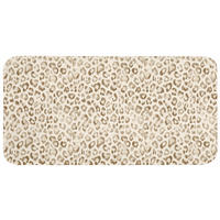 KOUPELNOVÁ PŘEDLOŽKA Leopard - Classic - Béžová 120x60 cm - světle hnědá, textil/plast (120/60cm)