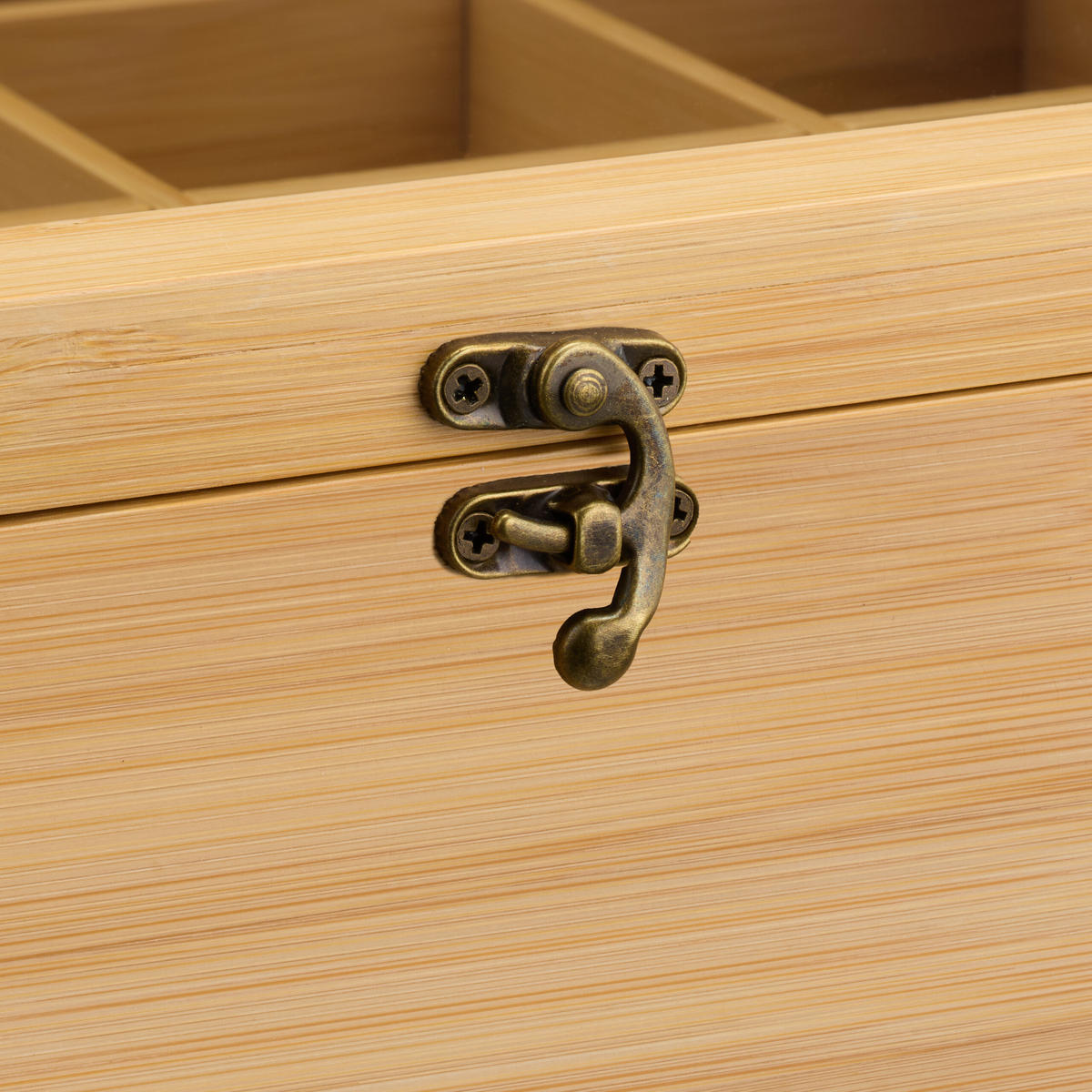 TEEBOX - Hellbraun, Holz/Holzwerkstoff (32/11/28cm) - Relaxdays