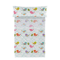 BETTWÄSCHE 2er-Set teiliges little birds 180x270 cm mehrfarbig - Multicolor, Textil (180/270cm) - Happy Friday
