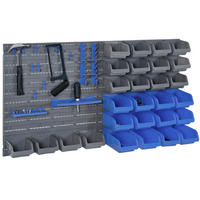 WANDREGAL, Werkzeughalter, PP, Blau - Blau, Kunststoff (22/95/54cm) - DURHAND