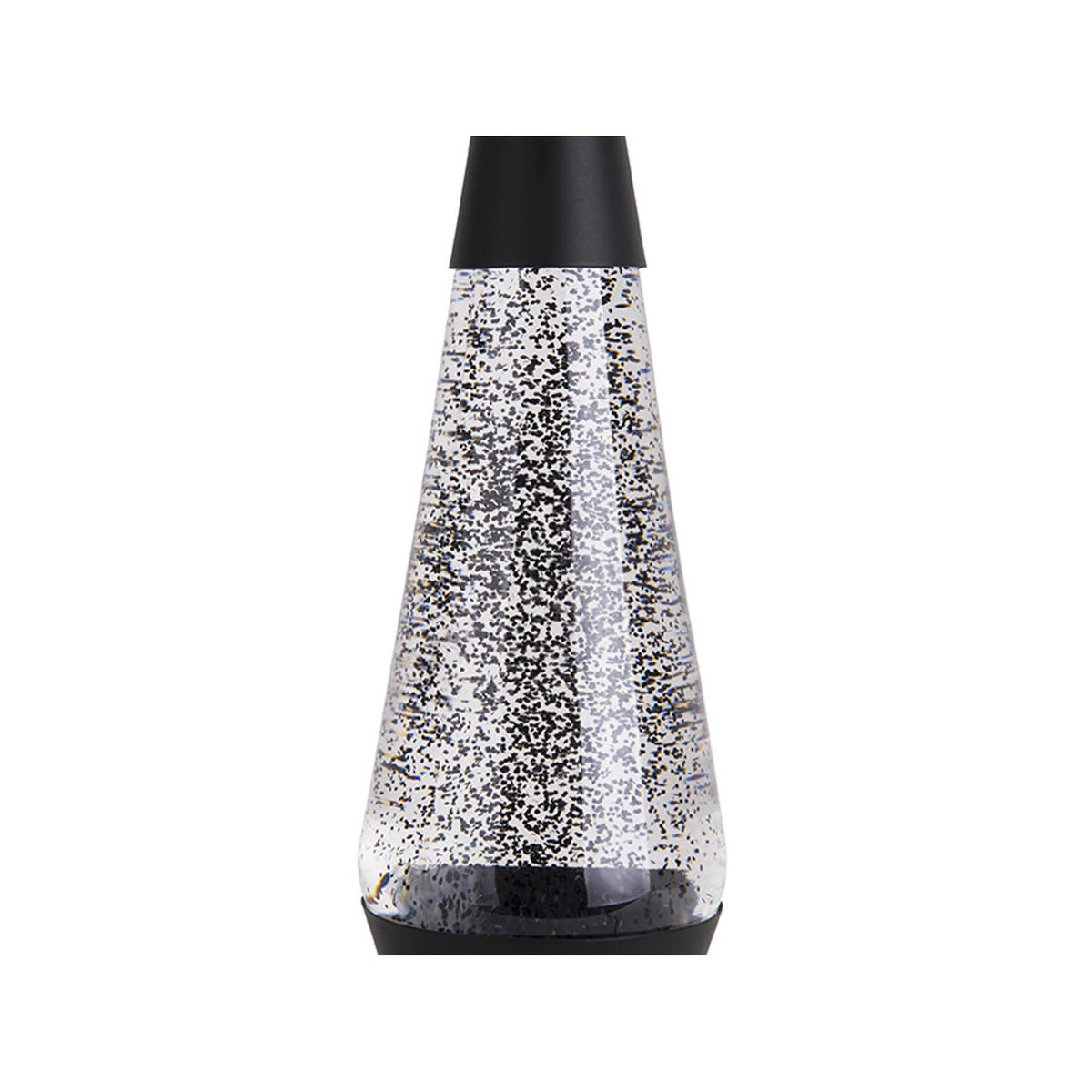 TISCHLAMPE Glitter 10/10/37 cm - Schwarz, Metall (10/10/37cm) - Leitmotiv