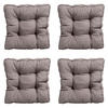 SITZKISSEN Basic 47/47 cm 4er-Set - Taupe, Textil (47/8/47cm) - Madison