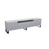 LOWBOARD CIRA-S - 200 x 53 x 41 cm - Schwarz/Weiß, Holzwerkstoff (200/53/41cm) - ALTDECOR