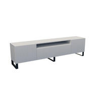LOWBOARD CIRA-S - 200 x 53 x 41 cm - Schwarz/Weiß, Holzwerkstoff (200/53/41cm) - ALTDECOR