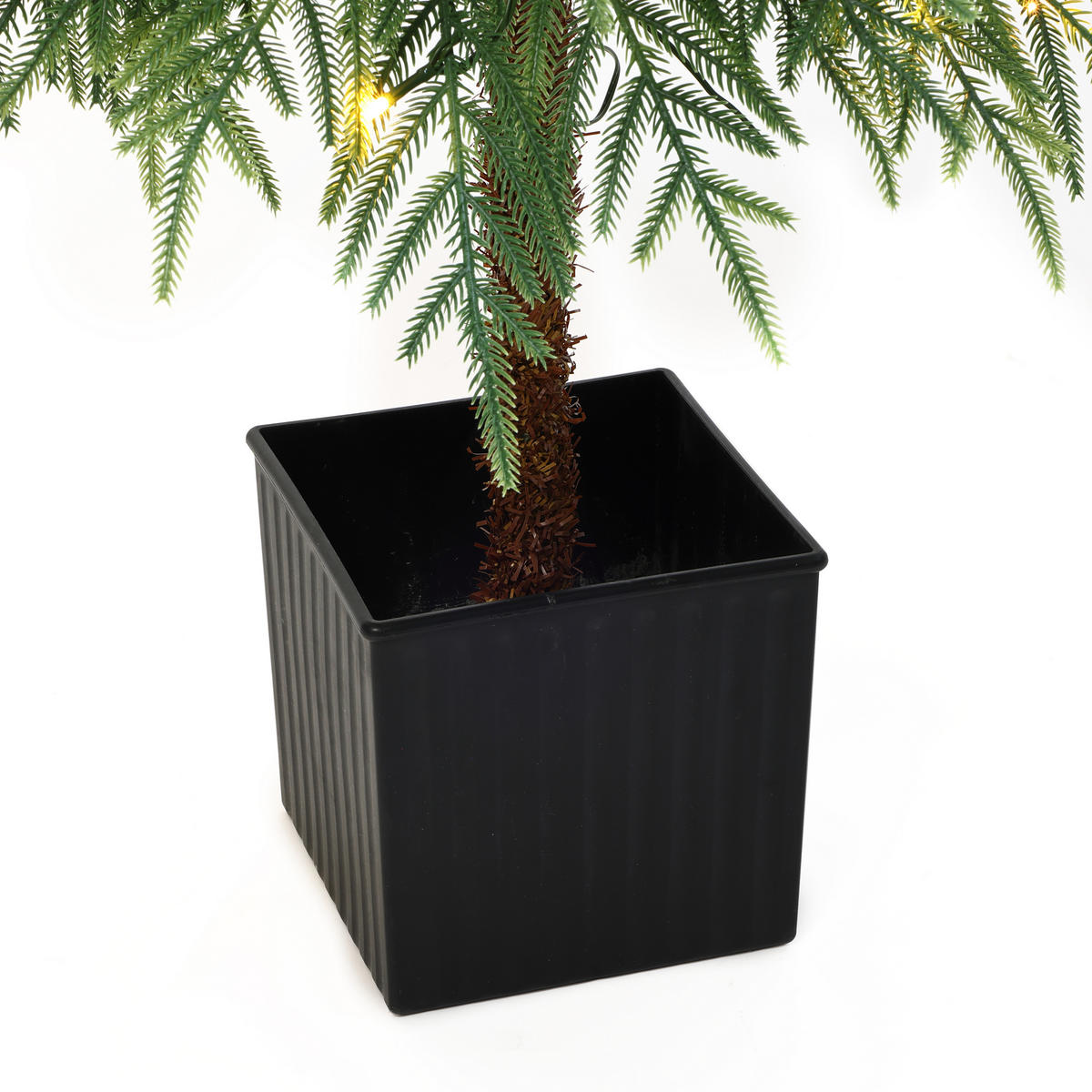 KÜNSTLICHER Weihnachtsbaum 150 cm, Norfolk-Kiefer, 8 Funktionen - Grün, Kunststoff (150cm) - Hometopia
