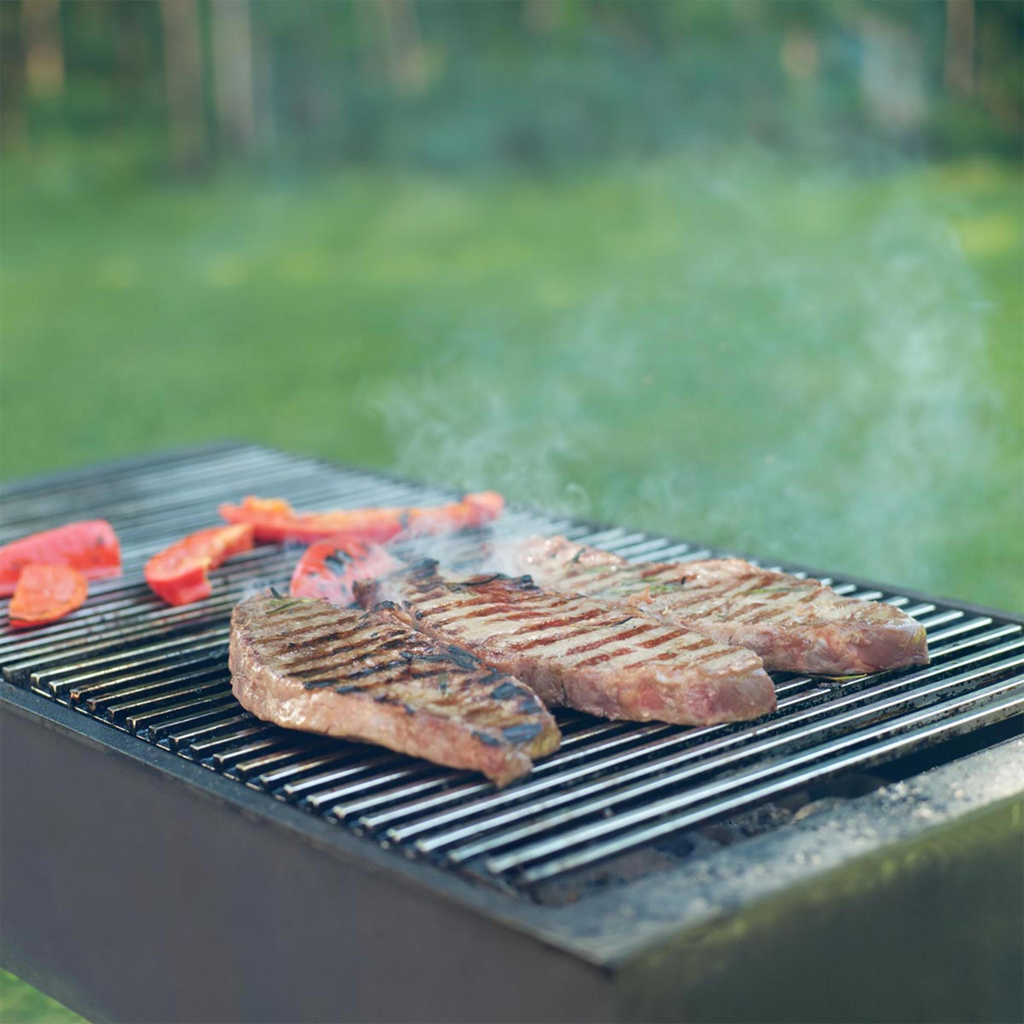 GRILLROST - Silberfarben, Metall (34/54cm) - BBQ Boss