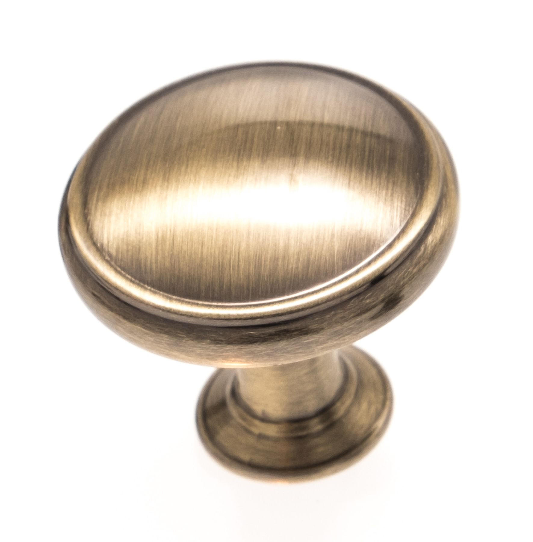 MÖBELKNOPF Altmessing poliert Retro Türknauf Kommode Schrankgriff Möbelgriff - Messingfarben/Kupferfarben, Metall (3/2.7/3cm)