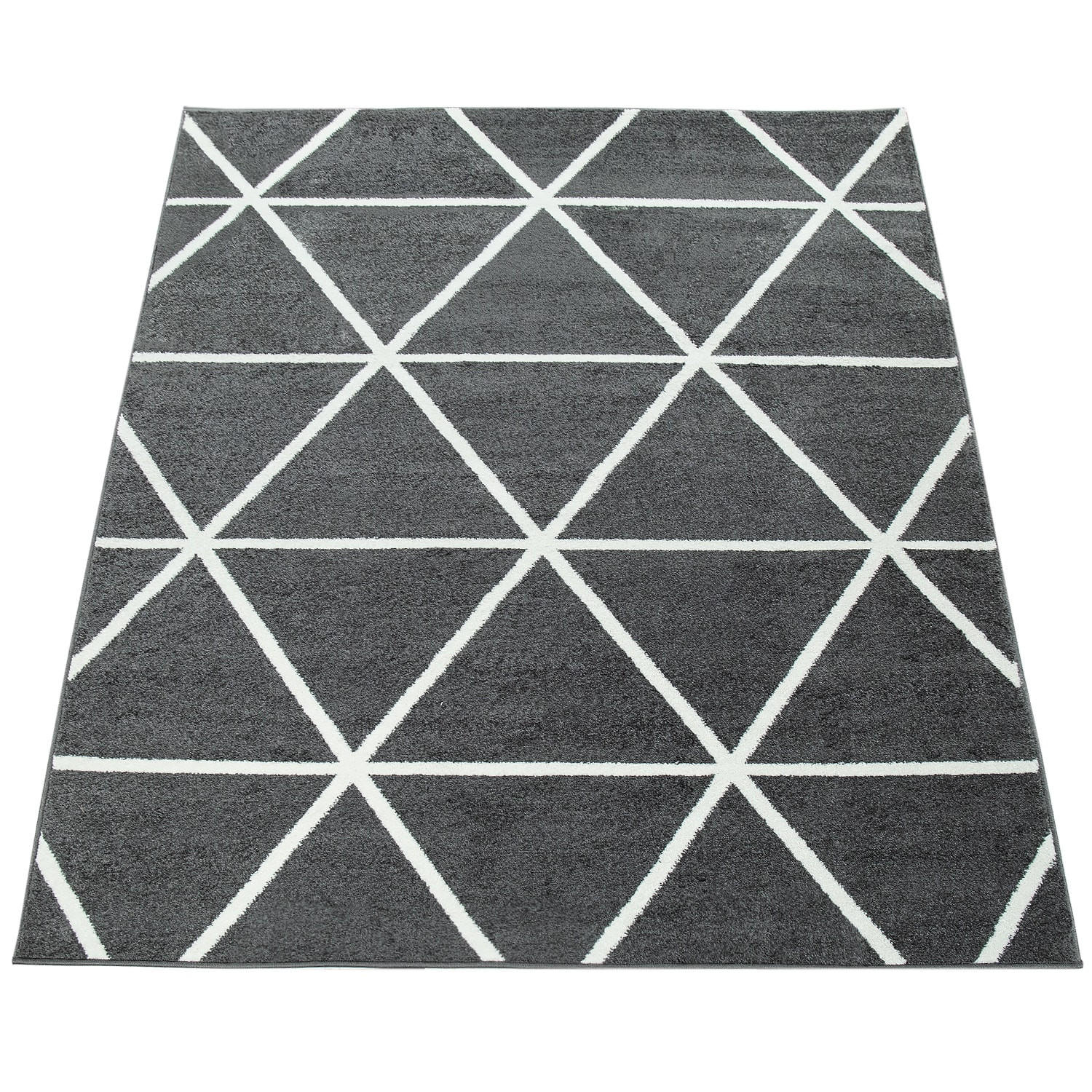 KURZFLORTEPPICH 60/100 cm Stella 401 - Anthrazit, Kunststoff (60/100cm) - Paco Home