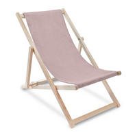 HOLZLIEGESTUHL klappbar Buchenholz Cord-Gewebe Silver Pink M - Pink, Holz/Textil (54/85/92cm) - Dreamroots
