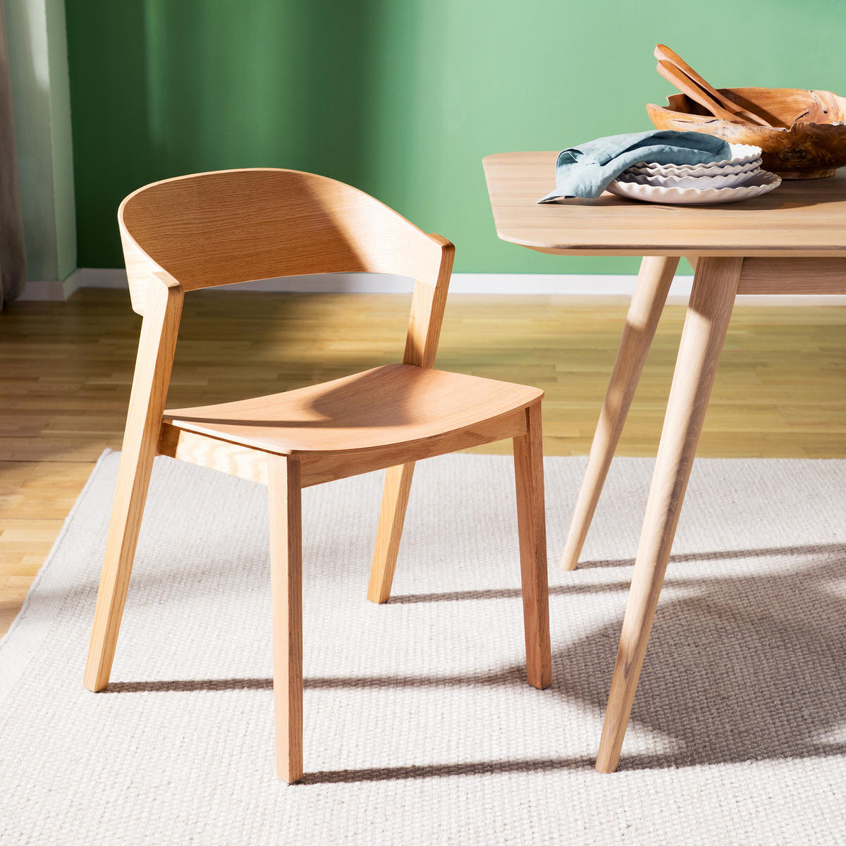 ESSZIMMERSTÜHLE - Braun / Eiche, 57/76/52 cm, 2er-Set - Eichefarben/Braun, Holz (57/76/52cm) - home24