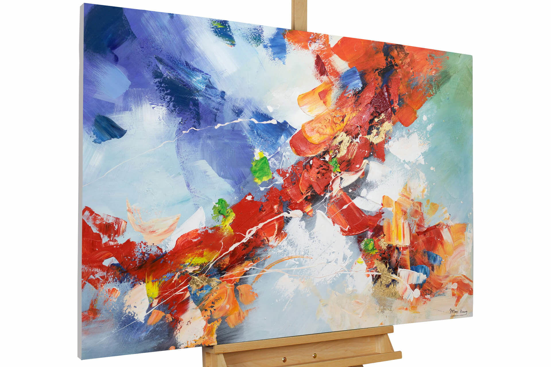 ACRYLBILD HANDGEMALT 120/80 cm - Multicolor, Holz/Textil (120/80cm) - KUNSTLOFT