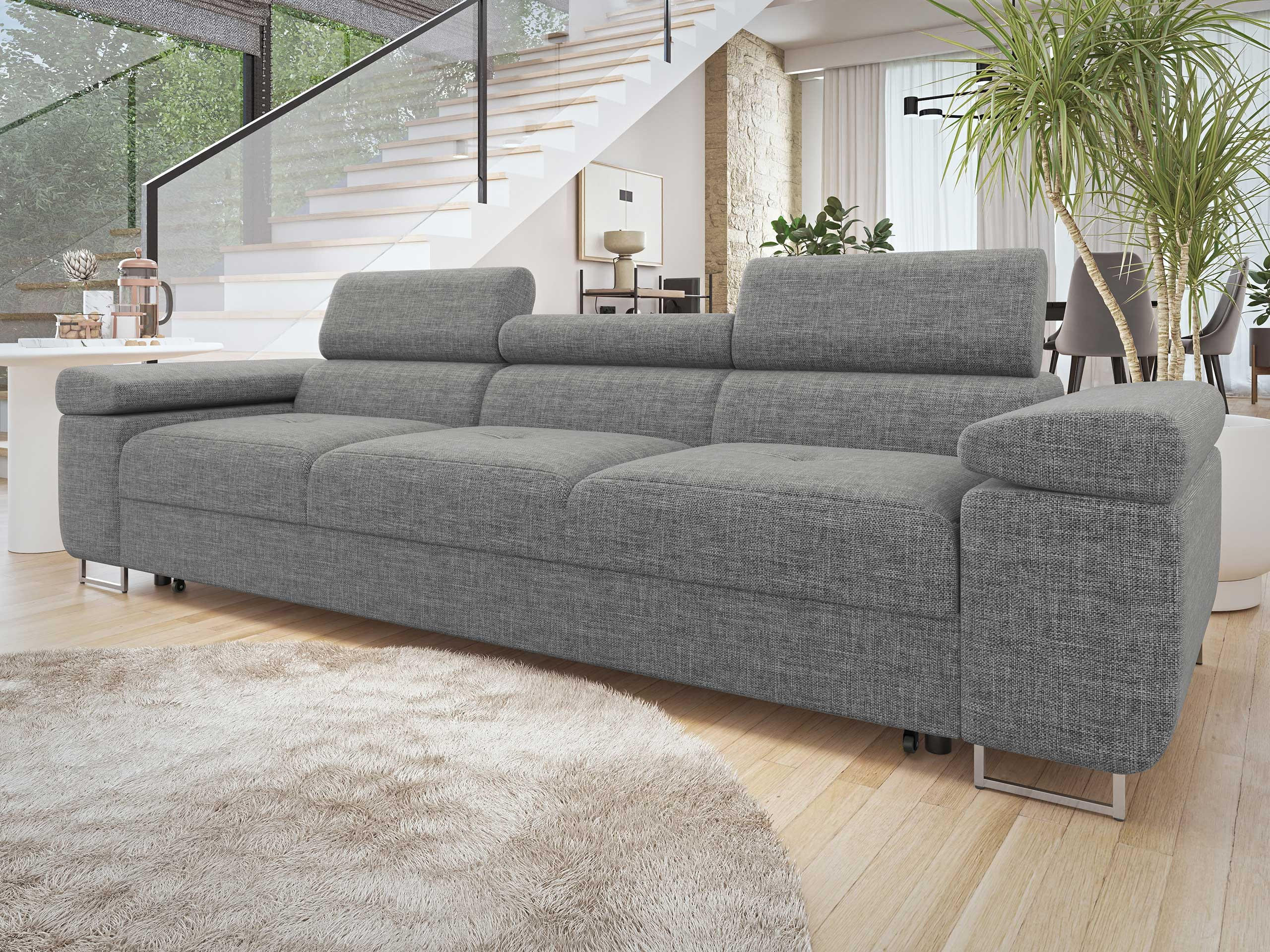 SCHLAFSOFA Torezio 3 Bis - Greige, Holz/Textil (263/90/102cm) - MIRJAN24