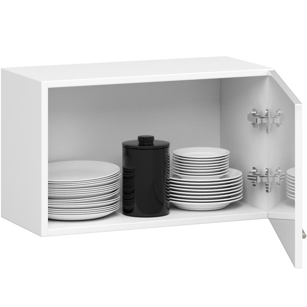 HÄNGESCHRANK Weiß, Weiß Glanz 29/60/30 - Weiß Hochglanz/Weiß, Holzwerkstoff (60/29/30cm) - RAUMHIRSCH FURNITURE