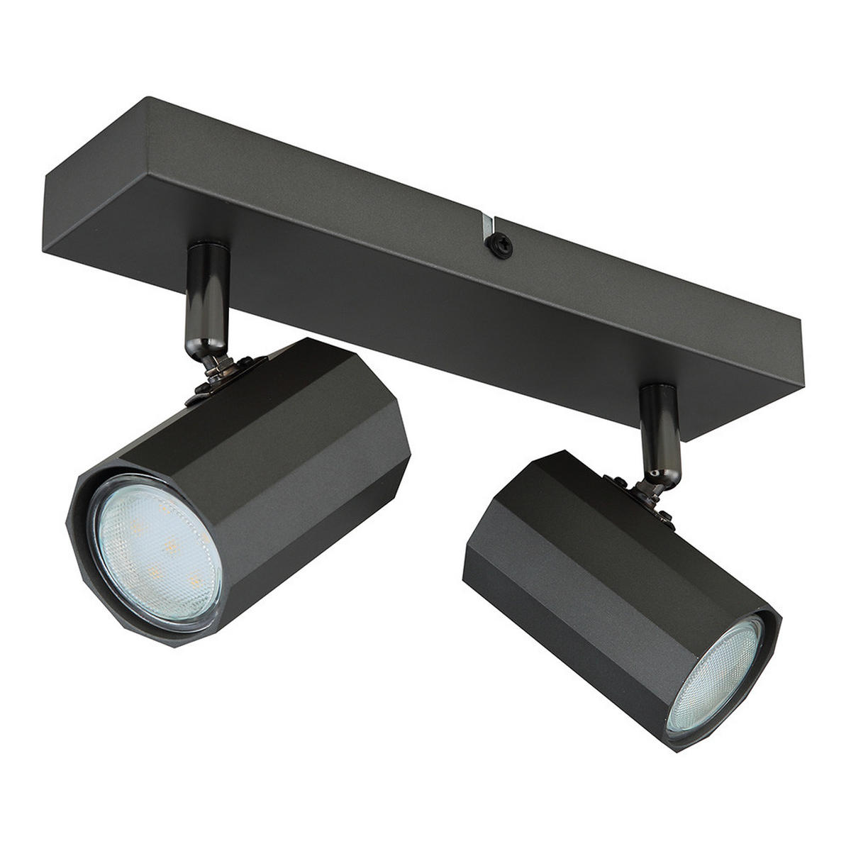 DECKENLEUCHTE Metall anthrazit JAMES - Anthrazit, Metall (26/6/14.5cm) - Globo Lighting