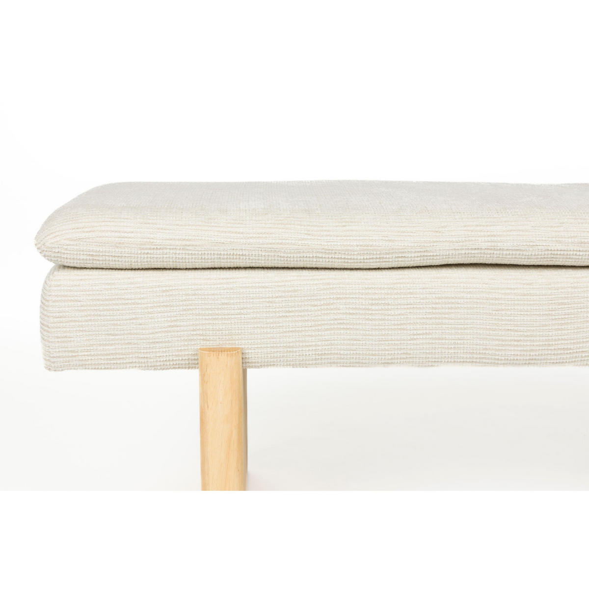 SITZBANK Jappo 120x40x45 cm Beige - Grau, Kunststoff (40/45/120cm) - Housecraft Living