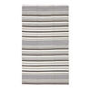 FLACHWEBETEPPICH Baumwolle gestreift 60/100 cm - Grau, Textil (60/100cm) - Homescapes